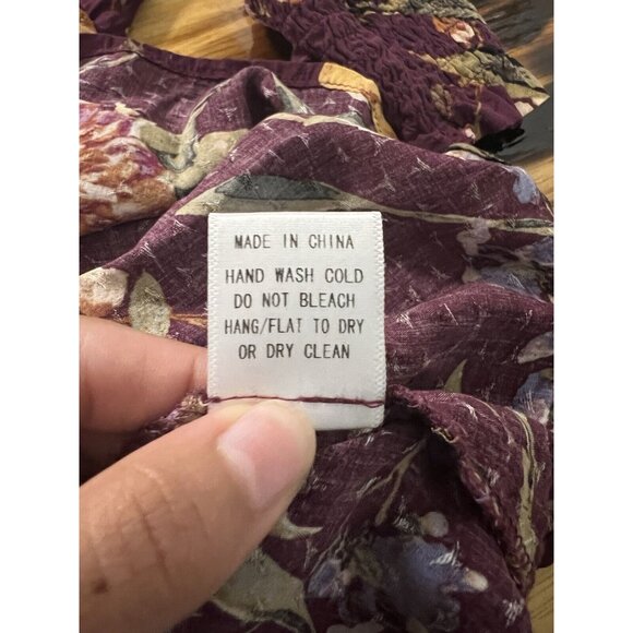 Oddy Womens Tunic Size 3XL Floral Lace Ruffles Peasant Cottagecore Modern Career - Picture 10 of 10